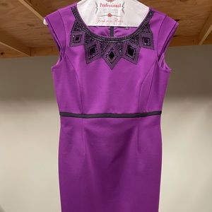 Purple Tahari dress